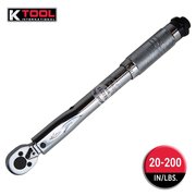 K-Tool International Ratcheting Torque Wrench, 3/8" Drive KTI72100